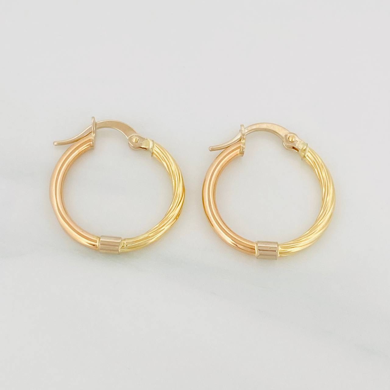 Candongas Adel 1.5g / 3/4 in Tres Oros 18K