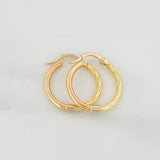Candongas Adel 1.5g / 3/4 in Tres Oros 18K