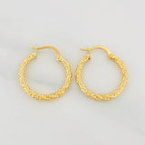 Candongas Fiorella 1.5g / 3/4 in Oro Amarillo 18K