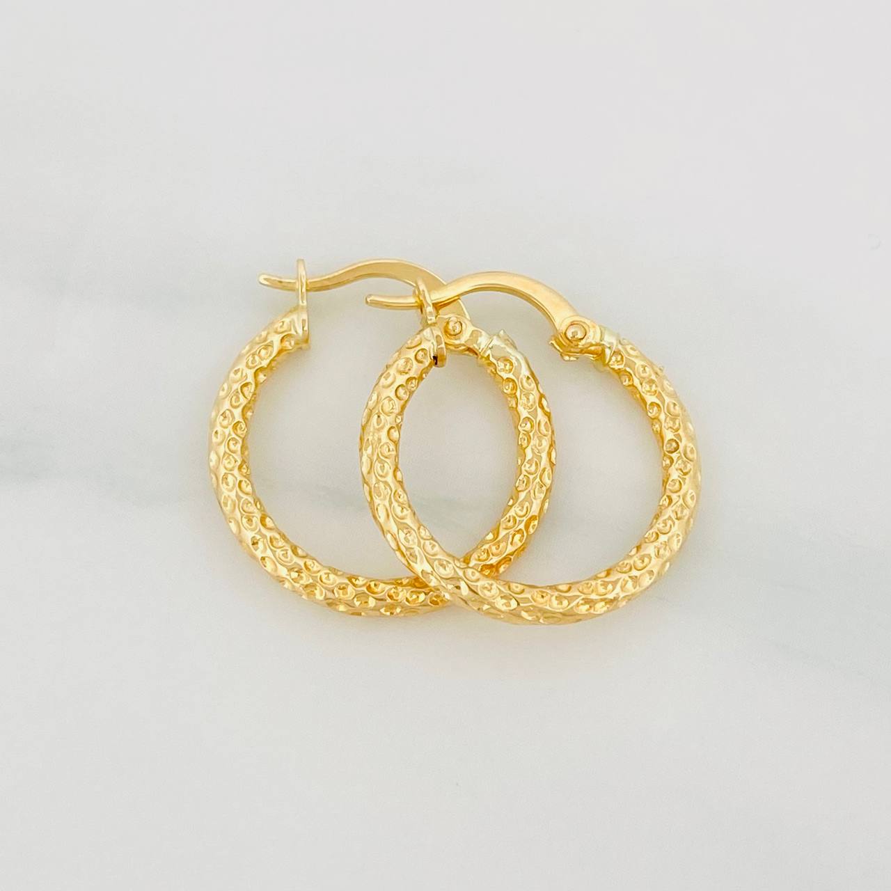 Candongas Fiorella 1.5g / 3/4 in Oro Amarillo 18K