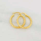 Candongas Fiorella 1.5g / 3/4 in Oro Amarillo 18K