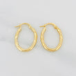 Candongas Lucero Ovaladas 1.45g / 3/4 in Oro Amarillo 18K
