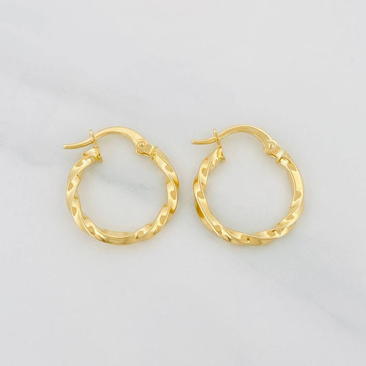 Candongas Kari 1.15g / 3/4 in Oro Amarillo 18K