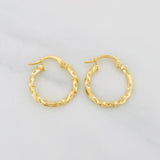 Candongas Kari 1.15g / 3/4 in Oro Amarillo 18K