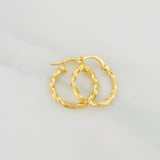 Candongas Kari 1.15g / 3/4 in Oro Amarillo 18K