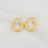 Candongas Carly 1.4g / 1/2 in Oro Amarillo 18K