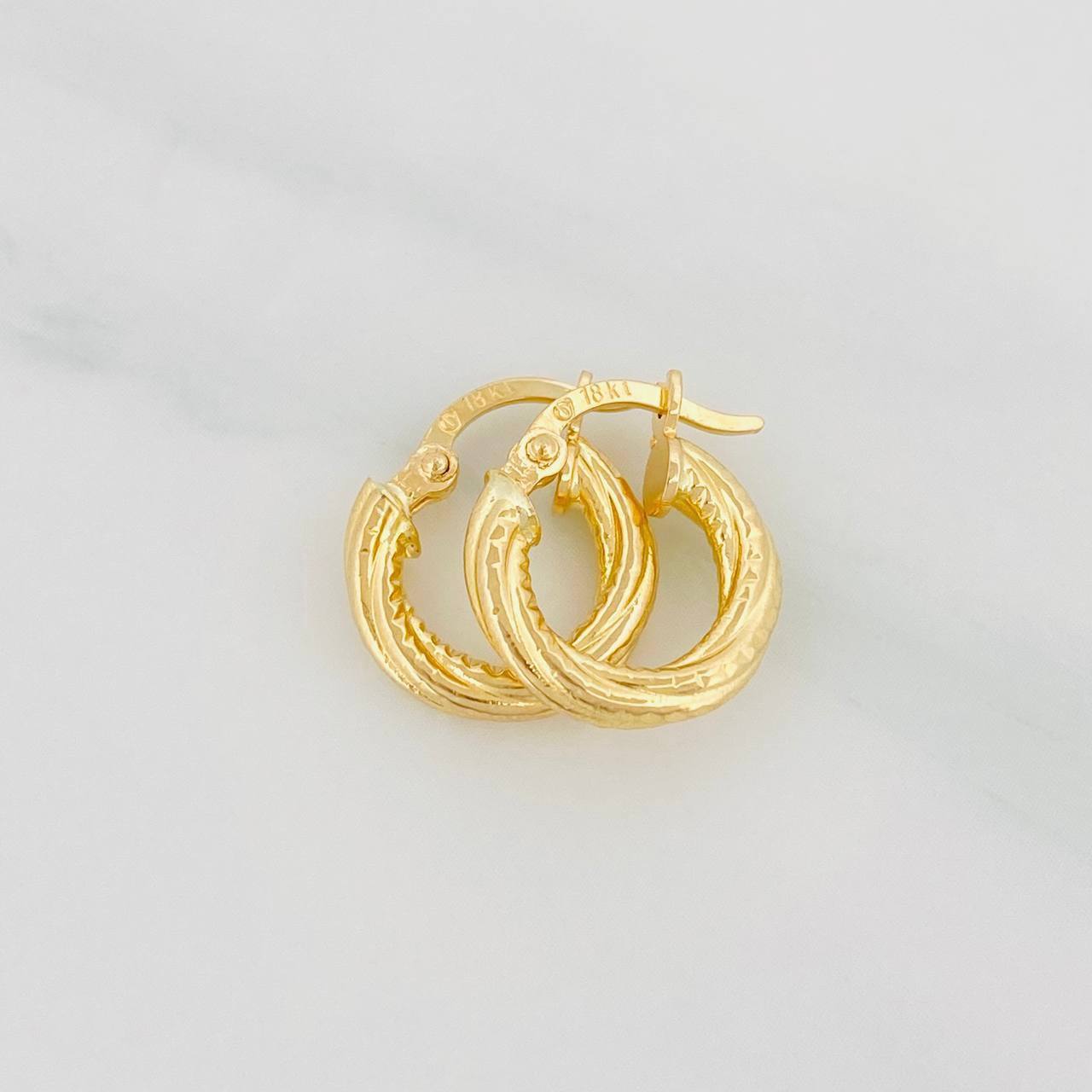 Candongas Carly 1.4g / 1/2 in Oro Amarillo 18K