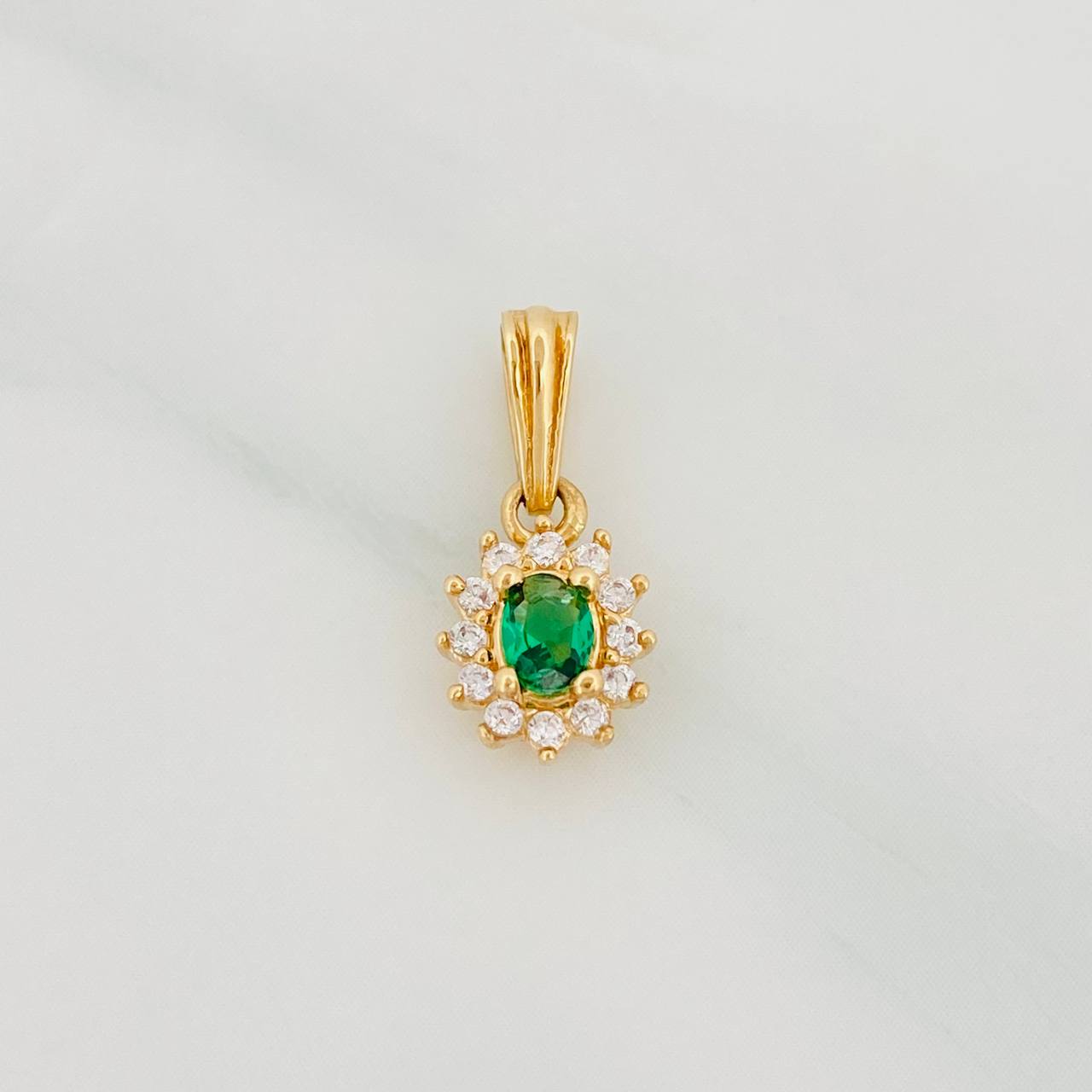 Dije Halo Circulo 1.15g / 1/2 in Oro Amarillo 18K