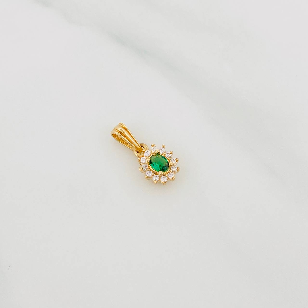 Dije Halo Circulo 1.15g / 1/2 in Oro Amarillo 18K