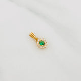 Dije Halo Circulo 1.15g / 1/2 in Oro Amarillo 18K