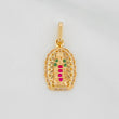 Pendant Virgin of Guadalupe 1.3g / 3/4 in 18K Yellow Gold