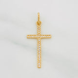 Dije Cruz 1.1g / 1 1/4 in Oro Amarillo 18K