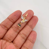 Pendant Saint Michael Archangel 1.7g / 1 in Three Golds 18K