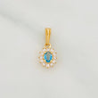 Dije Halo Circulo 1.2g / 1/2 in Oro Amarillo 18K