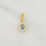 Dije Halo Circulo 1.2g / 1/2 in Oro Amarillo 18K