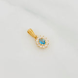 Dije Halo Circulo 1.2g / 1/2 in Oro Amarillo 18K