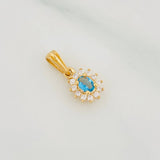 Dije Halo Circulo 1.2g / 1/2 in Oro Amarillo 18K