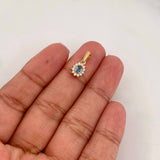 Dije Halo Circulo 1.2g / 1/2 in Oro Amarillo 18K