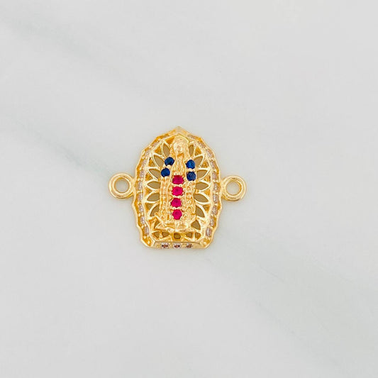 Herraje Virgen de Guadalupe 1.2g / 1/2 in Oro Amarillo 18K