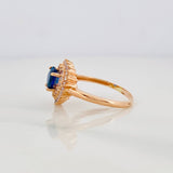 Anillo Corazon Tupido 2.75g / T6 1/4 Oro Rosa 18K