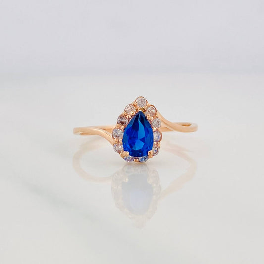 Halo Drop Ring 1.35g / T5 1/2 18K Rose Gold