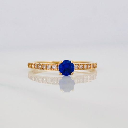 Solitaire Churumbela Ring 1.4g / T6 1/4 18K Yellow Gold