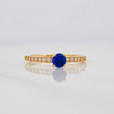 Anillo Solitario Churumbela 1.4g / T6 1/4 Oro Amarillo 18K