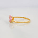 Anillo Solitario Corazon 1.6g / T7 1/4 Oro Amarillo 18K