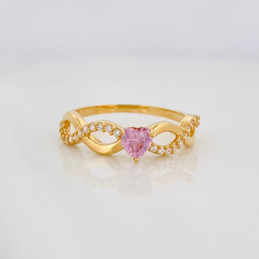 Heart Waves Ring 1.8g / T6 1/4 Yellow Gold 18K