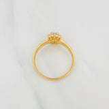 Anillo Halo Circulo 2.45g / T6 1/4 Oro Amarillo 18K