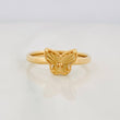 Anillo Mariposa Diamantada 1g / T6 3/4 Oro Amarillo 18K