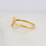 Anillo Corazón Diamantado 1g / T5 1/4 Oro Amarillo 18K