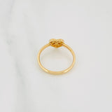 Diamond Cut Heart Ring 1.05g / T6 1/2 Yellow Gold 18K