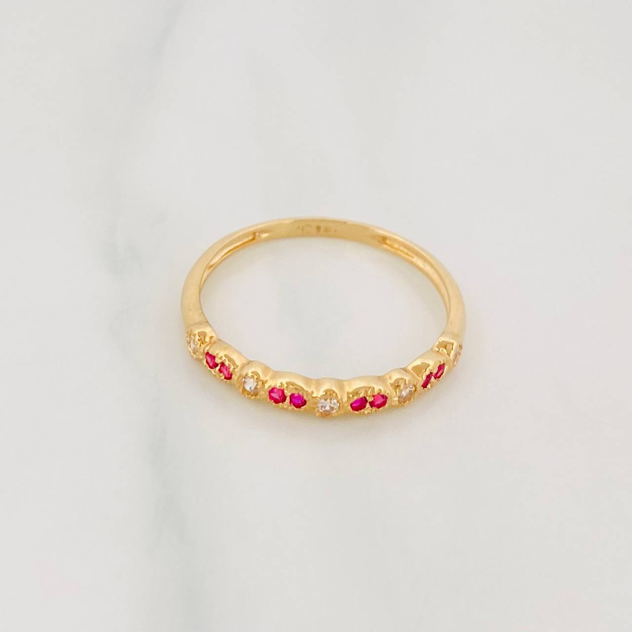 Anillo Churumbela 1.4g / T6 1/2 Oro Amarillo 18K