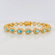 Pulso Halo Gotas 14.55g / 7 1/2 in / 6.24mm Oro Amarillo 18K