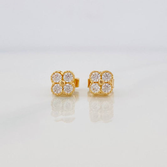 Topos Flor 1.35g / in / 5.1mm Oro Amarillo 18K