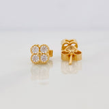 Topos Flor 1.35g / in / 5.1mm Oro Amarillo 18K
