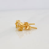 Topos Flor 1.35g / in / 5.1mm Oro Amarillo 18K
