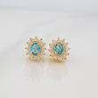 Topos Halo Circulo 2.25g / in / 8.26mm Oro Amarillo 18K