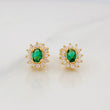Topos Halo Circulo 2.25g / in / 8.2mm Oro Amarillo 18K