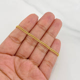 Cuban Links Bracelet Tibetan 2.15g / 7 3/4 in / 2.6mm 18K Yellow Gold