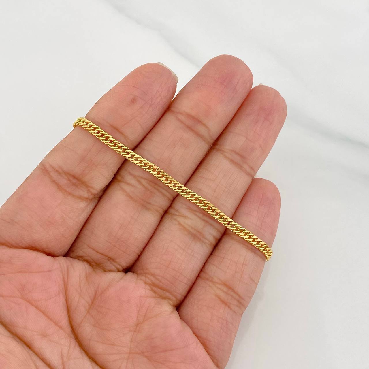 Cuban Links Bracelet Tibetan 2.15g / 7 3/4 in / 2.6mm 18K Yellow Gold
