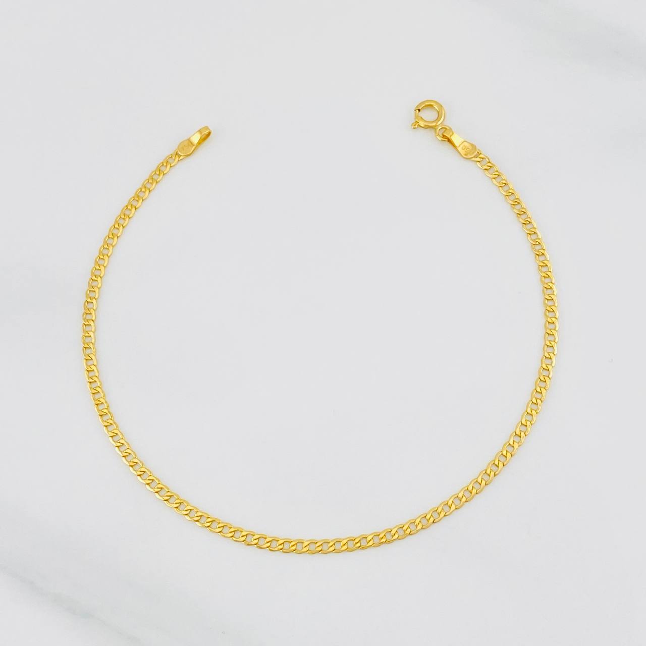 Pulso Cubano 1.05g / 7 3/4 in / 2mm Oro Amarillo 18K