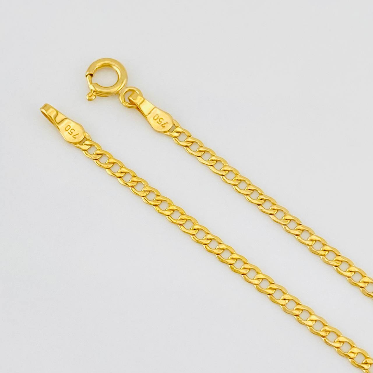 Pulso Cubano 1g / 7 1/2 in / 2mm Oro Amarillo 18K