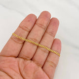 Pulso Cubano 1.15g / 7 in / 1.9mm Oro Amarillo 18K