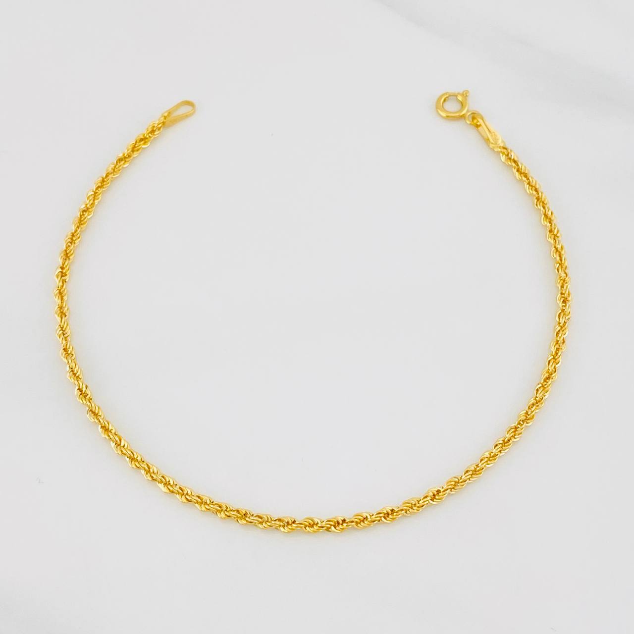 Pulso Lazo 1.2g / 7 1/2 in / 2.1mm Oro Amarillo 18K