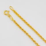 Pulso Lazo 1.2g / 7 1/2 in / 2.1mm Oro Amarillo 18K