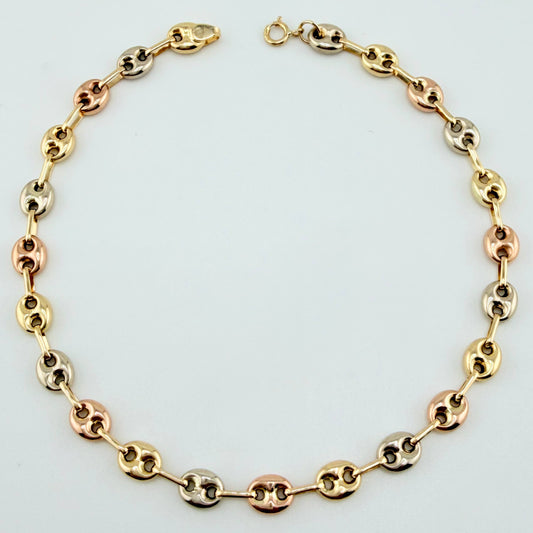 Pulso GC 3.4gr / 7 3/4 in / 4.7mm Tres Oros 18K ©