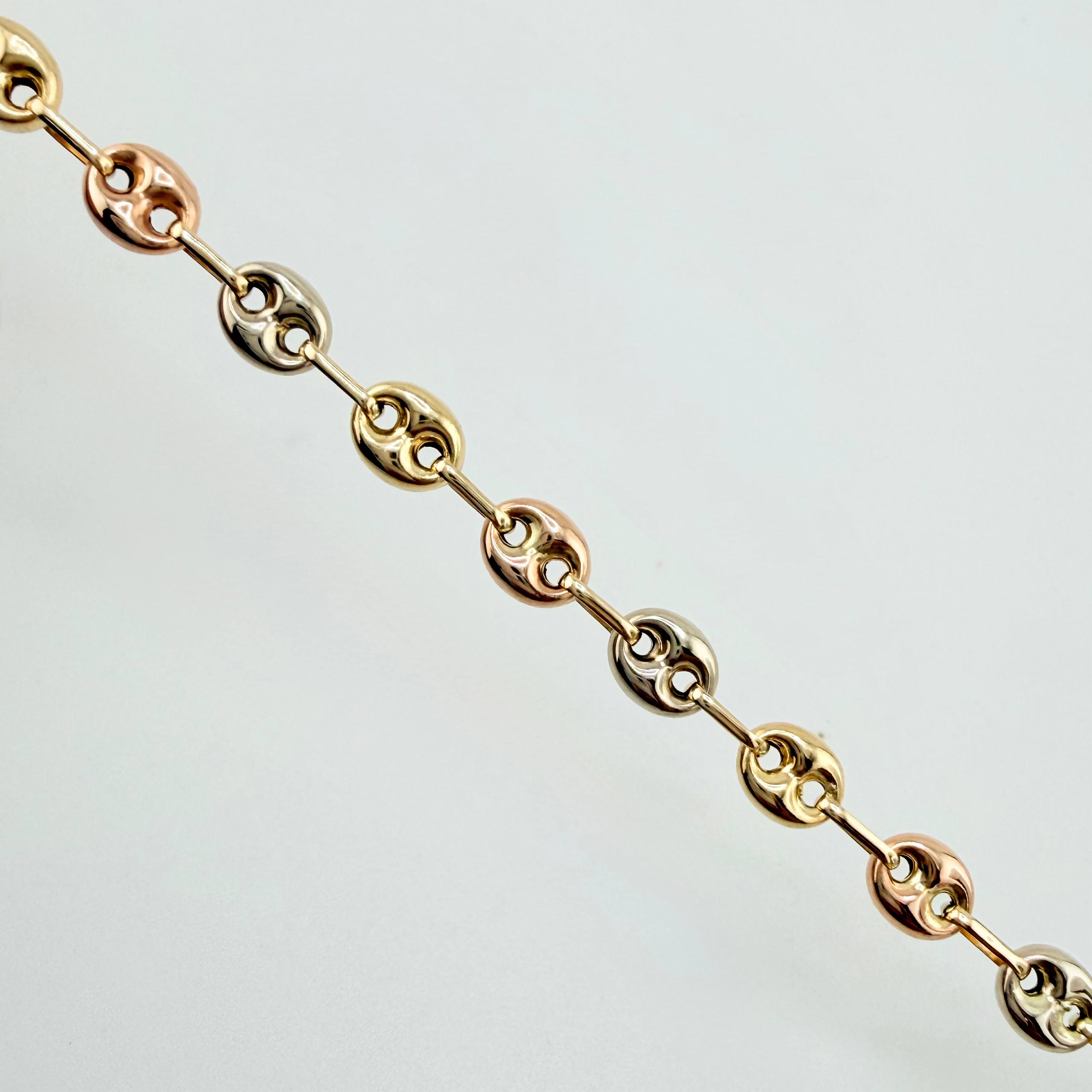 Pulso GC 3.15gr / 7 in / 4.7mm Tres Oros 18K ©