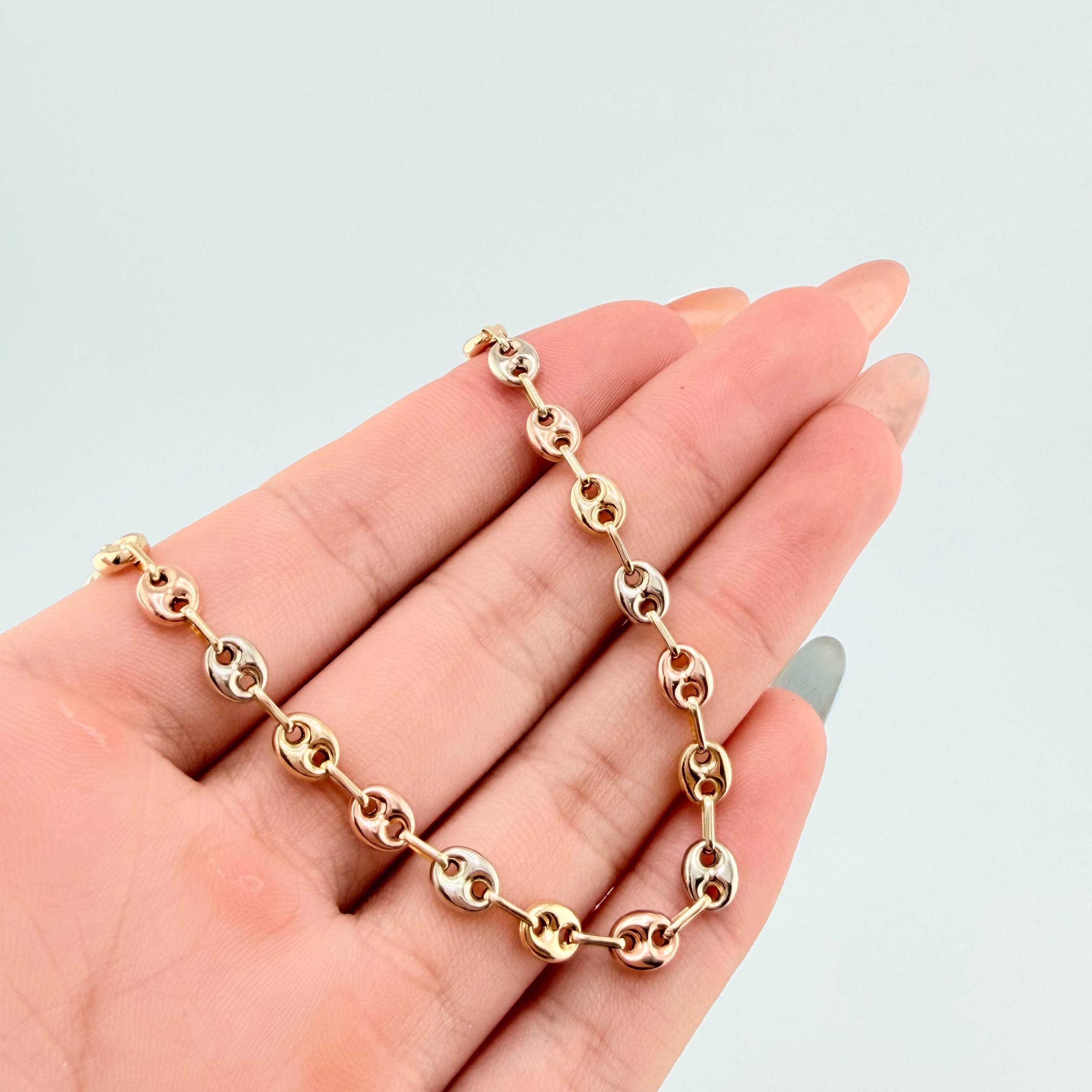 Pulso GC 3.15gr / 7 in / 4.7mm Tres Oros 18K ©